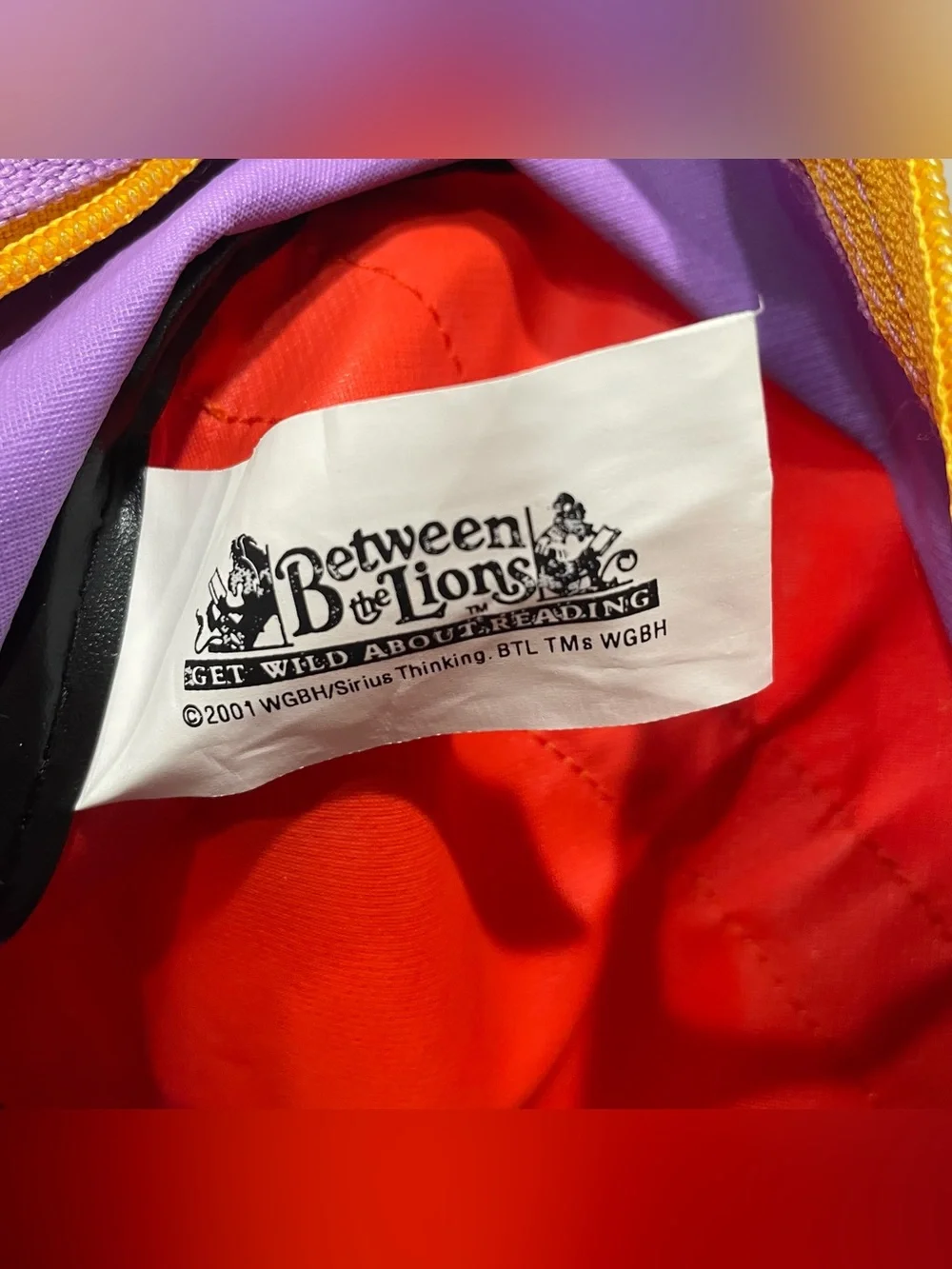 RARE Between The Lions Kid Backpack 2001 12x8.5